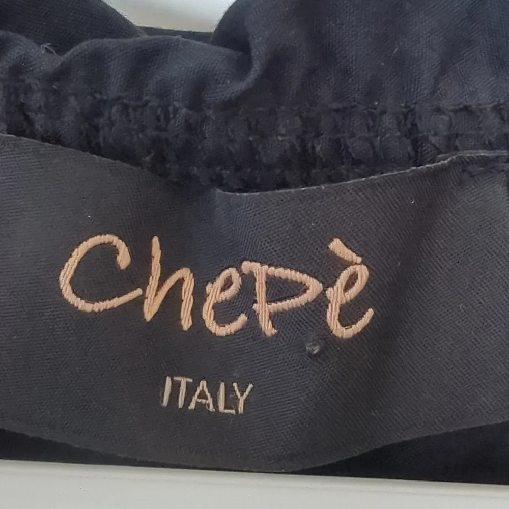 🖤 100% Cotton  Black Sleeveless Dress - ITALY CHEPE 🖤 - Picture 3 of 6